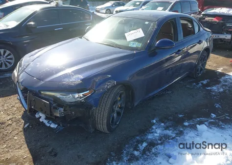 2018 Alfa Romeo Giulia Ti Sport Awd from USA, damaged, VIN ZARFAEEN0J7597626